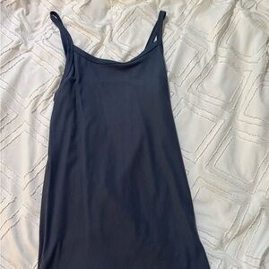 No Boundaries Navy Ribbed Top